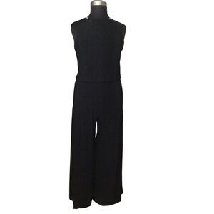 R & M Richard black Gold Chain Plus Size Jumpsuit